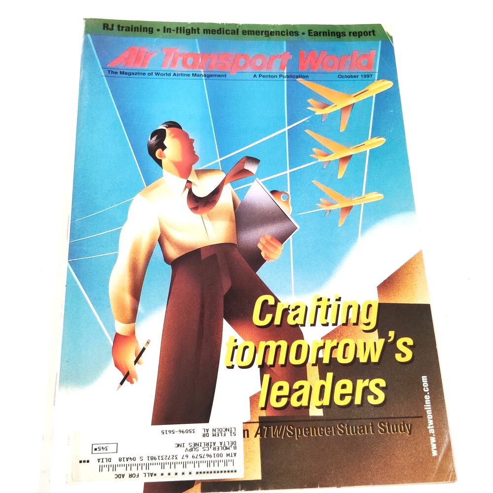 Air Transport World Magazine October 1997 - Crafting Tomorrow's Leaders Aviation